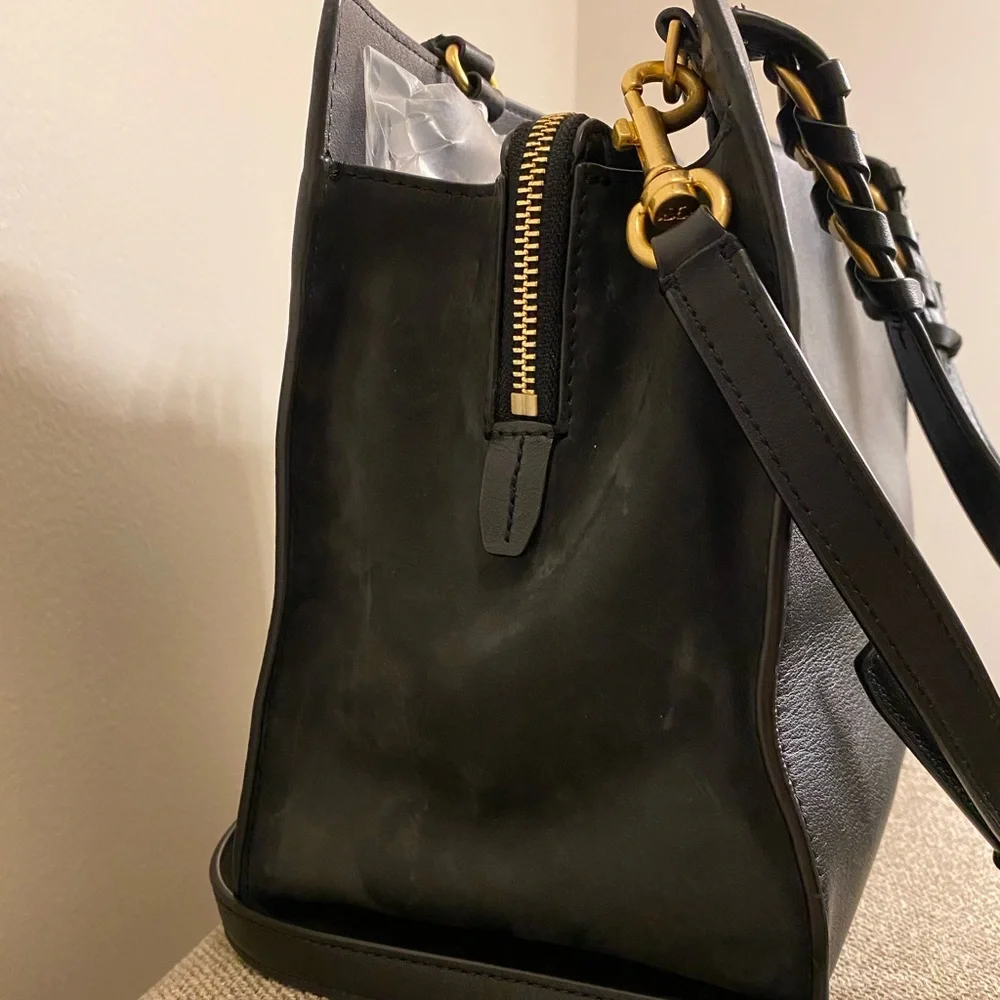 💯$578 Tory Burch Brooke Smooth Leather Satchel Bag - Picture 8 of 16